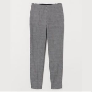 H&M Gingham Stretch High Waisted Pants - Size 2